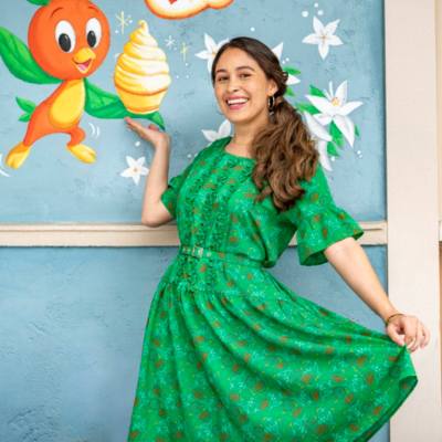 Disneyland Robe Orange Bird pour femmes