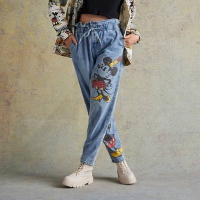 Disneyland Her Universe Jean Denim Mickey et Minnie style BD pour femmes
