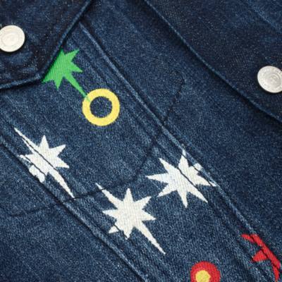 Disney Store Mickey Mouse Main Street Electrical Parade 50th Anniversary Denim Jacket For Adults