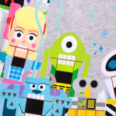 Disney Store T-shirt pyjama Pixar Holiday pour adultes