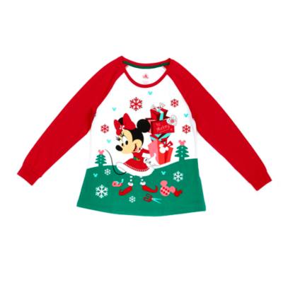 Holiday Cheer - Minnie Maus - Pyjama f&uuml;r Damen aus Bio-Baumwolle