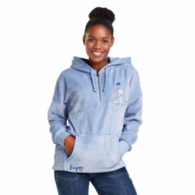 Disney Store Eeyore Fluffy Hooded Sweatshirt For Adults