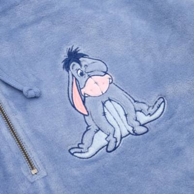 Disney Store Eeyore Fluffy Hooded Sweatshirt For Adults