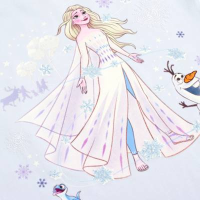 Disney Store Elsa and Olaf Organic Cotton Pyjamas For Kids, Frozen 2