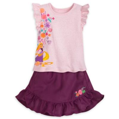 Conjunto infantil camiseta y falda Enredados