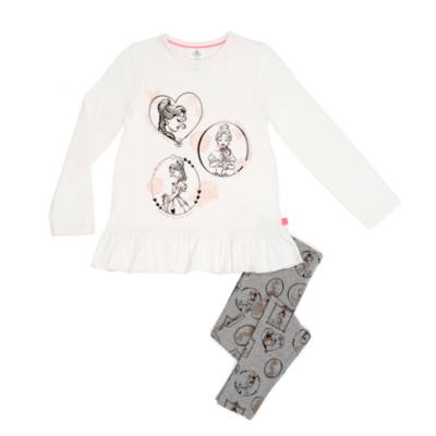 Conjunto infantil de leggings y camiseta Bella