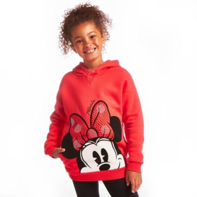 Disney Store Minnie Mouse Hooded Sweatshirt For Kids