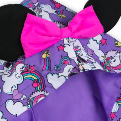 Disney Store Minnie Mouse Unicorn Packable Raincoat For Kids