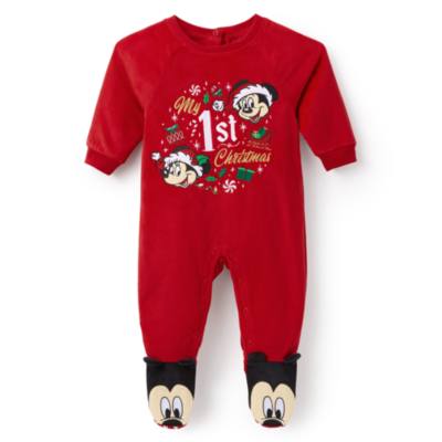 Mickey and Minnie Mouse 'My 1st Christmas' Baby Sleeper