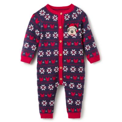 Mickey Mouse Baby Festive Knitted All-In-One