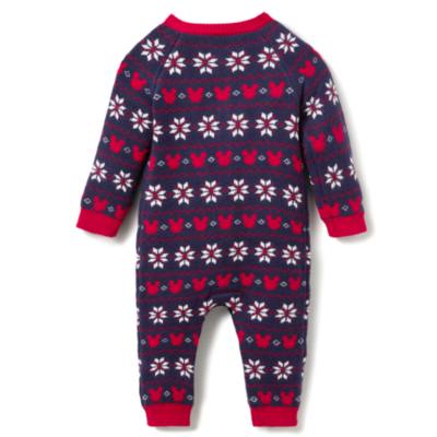 Mickey Mouse Baby Festive Knitted All-In-One