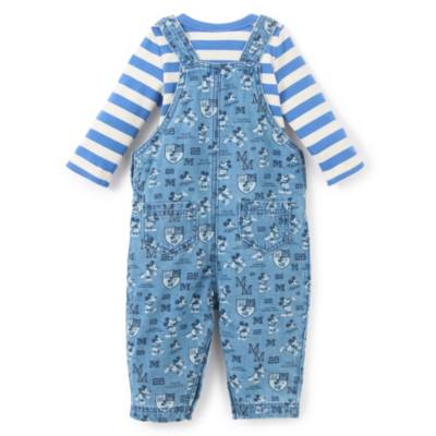 Mickey Mouse Nautical Dungaree and Bodysuit Set for Baby