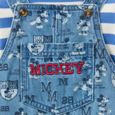 Mickey Mouse Nautical Dungaree and Bodysuit Set for Baby