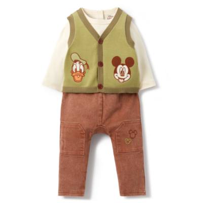 Mickey Mouse and Donald Duck Baby Vest, Bottoms and Bodysuit Set | Disney Store
