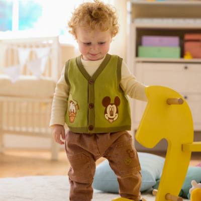 Mickey Mouse and Donald Duck Baby Vest, Bottoms and Bodysuit Set