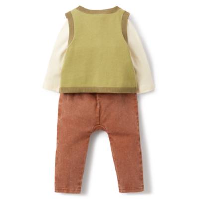 Mickey Mouse and Donald Duck Baby Vest, Bottoms and Bodysuit Set