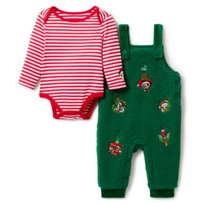 Mickey Mouse and Friends Festive Baby Dungaree Set
