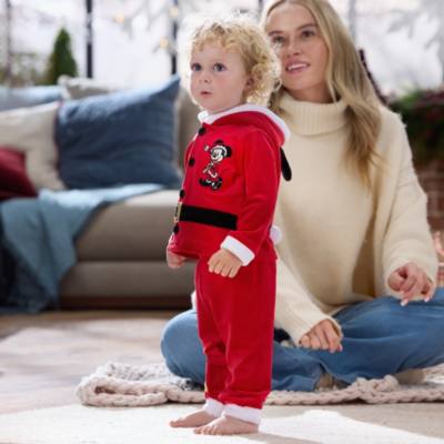 Santa Mickey Mouse Baby Outfit