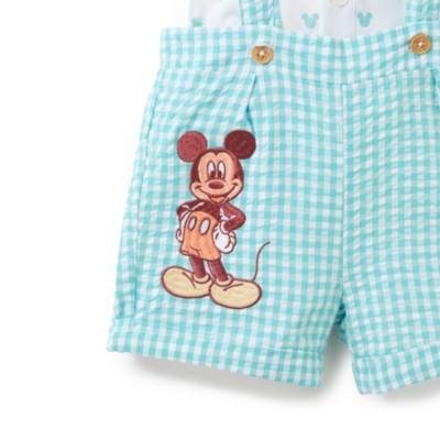 Conjunto camiseta y pantal&oacute;n corto Mickey Mouse para beb&eacute;