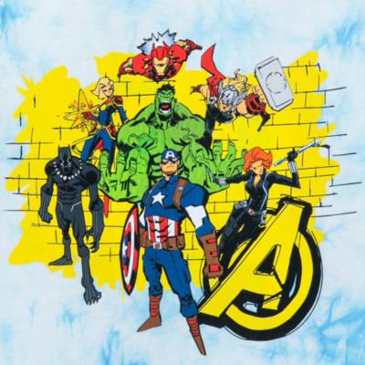 Disney Store Avengers Tie-Dye T-Shirt For Kids