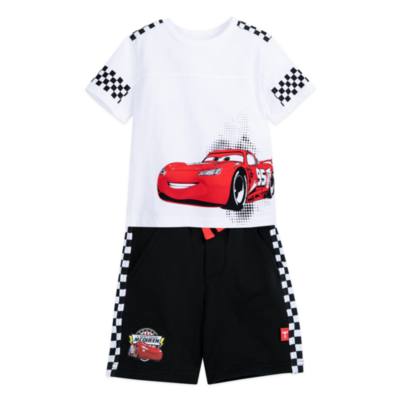 Conjunto infantil de camiseta y pantalones cortos Rayo McQueen, Disney  Store | shopDisney