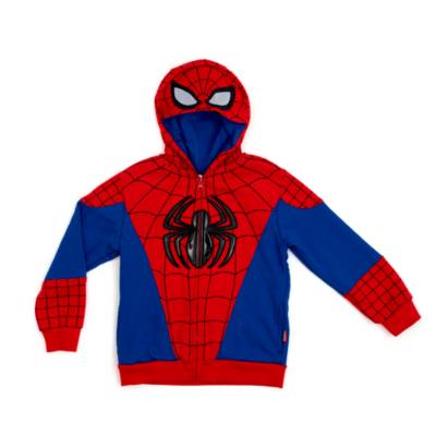 Felpa spiderman bambino store con cappuccio maschera