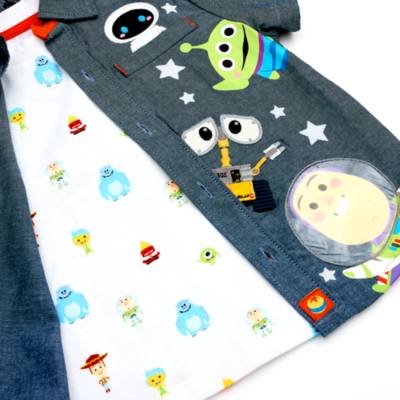 Disney Store World of Pixar T-Shirt and Shirt Set For Kids