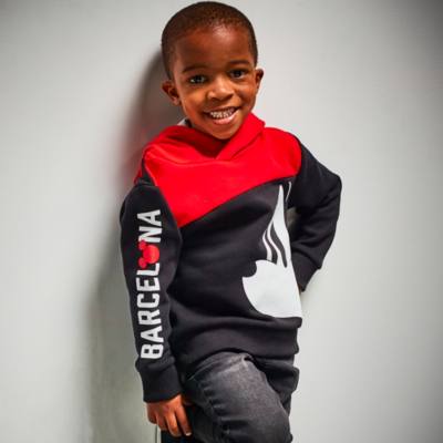 Mickey Mouse Barcelona Hooded Sweatshirt For Kids