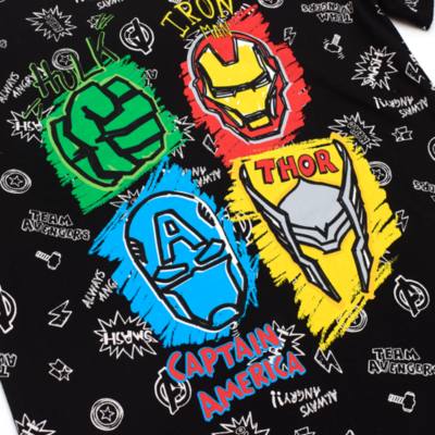 Avengers Black T-Shirt For Kids