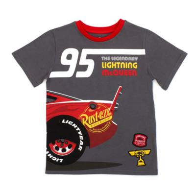 Disney Store - Lightning McQueen - Graues T-Shirt f&uuml;r Kinder
