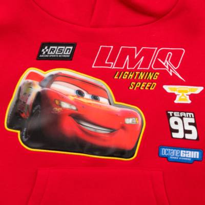 Felpa bimbi con cappuccio Saetta McQueen
