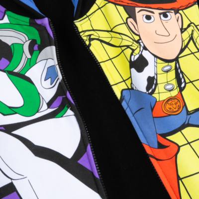 Buzz Lightyear and Woody Zip Front Hooded Sweatshirt For Kids, Toy Story