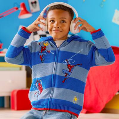 Spider-Man - Kapuzenstrickjacke mit Rei&szlig;verschluss f&uuml;r Kinder