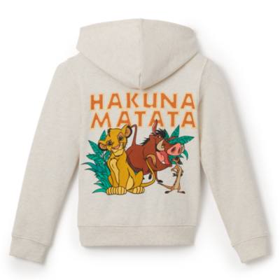 The Lion King Zip Front Hooded Sweatshirt For Kids
