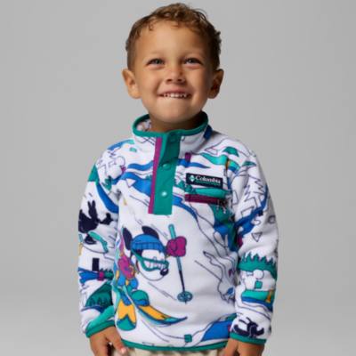 Columbia, chaqueta polar blanca infantil, Mickey Mouse