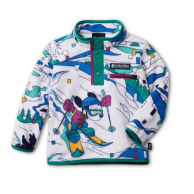 Columbia Mickey Mouse White Fleece Pullover Jacket for Kids