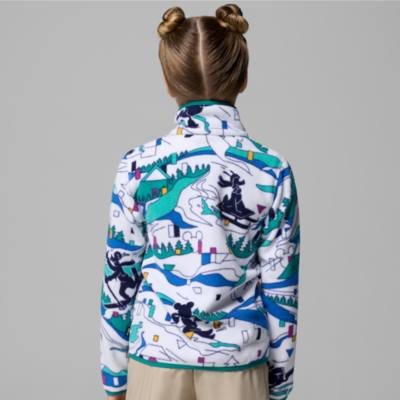 Columbia Mickey Mouse White Fleece Pullover Jacket for Kids