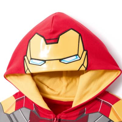 Iron Man Zip-Front Hooded Sweatshirt For Kids