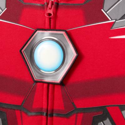 Iron Man Zip-Front Hooded Sweatshirt For Kids