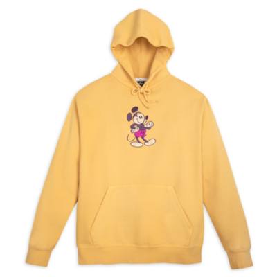 Disney Store - Micky Maus - Genuine Mousewear Kollektion - Gelbes Kapuzensweatshirt f&uuml;r Erwachsene