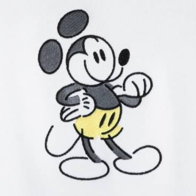 Sudadera con capucha blanca para adultos Mickey Mouse Genuine Mousewear, Disney Store