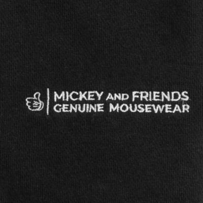 Disney Store Mickey Mouse Genuine Mousewear Black Hooded Sweatshirt For Adults