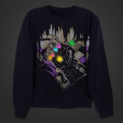 Thanos Infinity Gauntlet Light-Up Sweatshirt For Adults