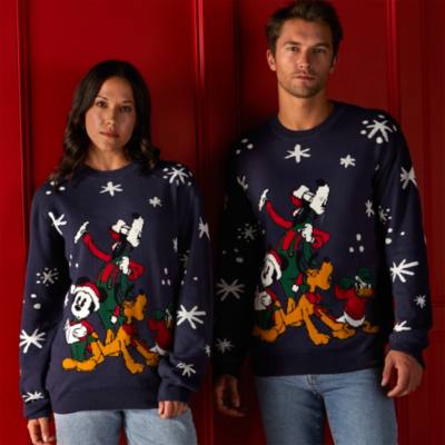 Disney Store Pull de No&euml;l Mickey et ses Amis style vintage pour adultes