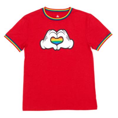 Disney Store T Shirt Mickey Rainbow Heart Pour Adultes Rainbow Disney