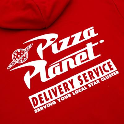 Disney Store Pizza Planet Hooded Sweatshirt For Adults, Toy Story