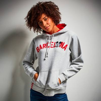 Mickey Mouse Barcelona Hooded Sweatshirt for Adults