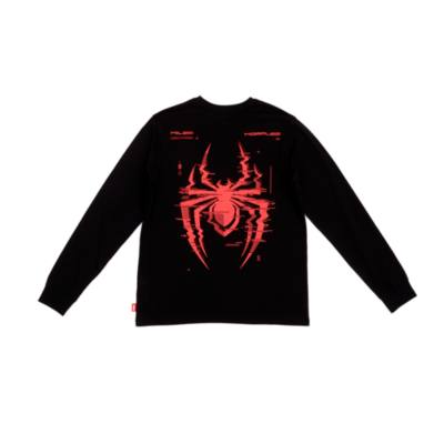 Disney Store Miles Morales Long Sleeved T-Shirt For Adults, Spider-Man