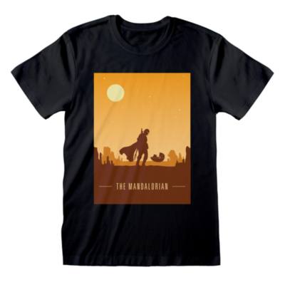 The Mandalorian Retro Poster T-Shirt For Adults, Star Wars