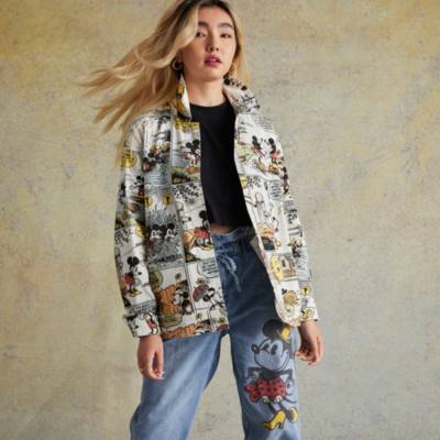 Disneyland Her Universe Veste en jean Mickey et ses Amis style BD pour adultes